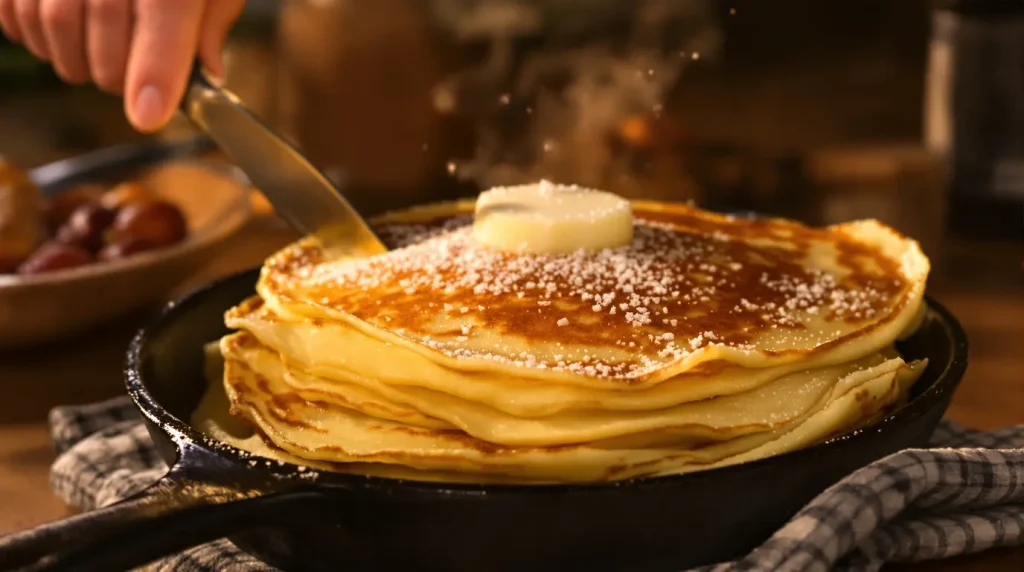 Avez-vous déjà goûté les crêpes parmentières de Laurent Mariotte, ces délices préparés à partir de pommes de terre cuites ?