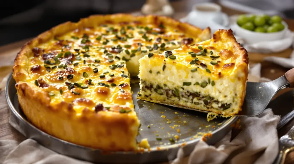 « Je la fais chaque printemps » : cette quiche sans pâte tient parfaitement grâce à un ratio que personne n'imagine