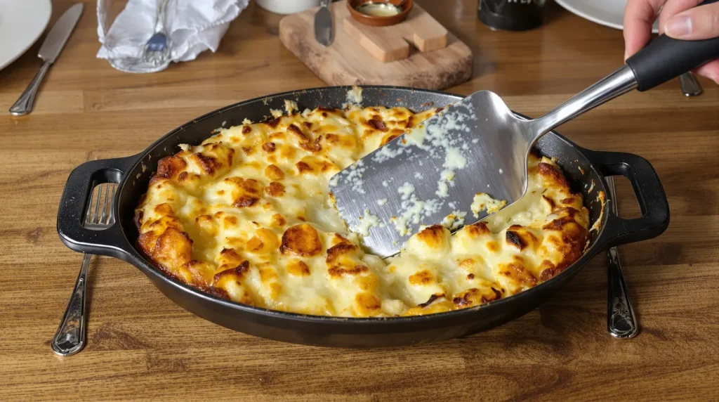 30 minutes, cinq ingrédients et un gratin de coquillettes si filant que la cuillère ne ressort jamais intacte