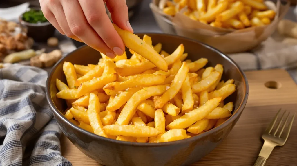 Frites à l'Airfryer ultra croustillantes : l’astuce de l’eau chaude qui change tout à chaque cuisson (si seulement je l’avais su plus tôt)