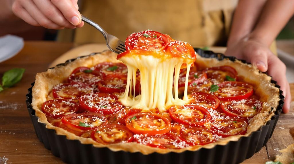 « Je ne fais plus que cette tarte tomate-parmesan l’été » : découvrez ma recette italienne qui met tout le monde d’accord
