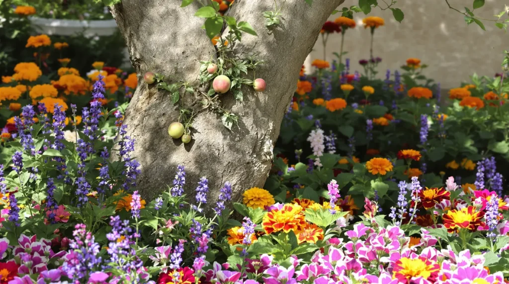 Plantées au pied des arbres, ces fleurs stimuleront vos récoltes de fruits