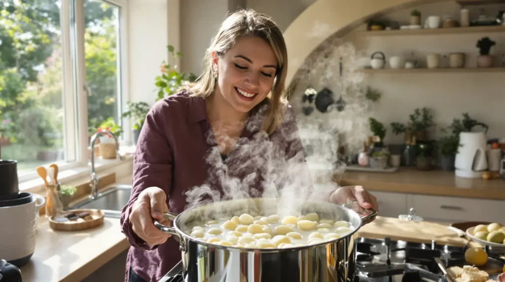 Pourquoi l’eau de cuisson des pommes de terre est un élixir inattendu pour votre maison et votre jardin ?