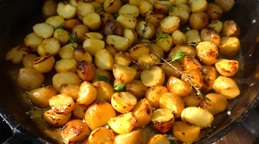Voici comment je rôtis des pommes de terre grenaille au four pour qu'elles soient bien dorées et croustillantes