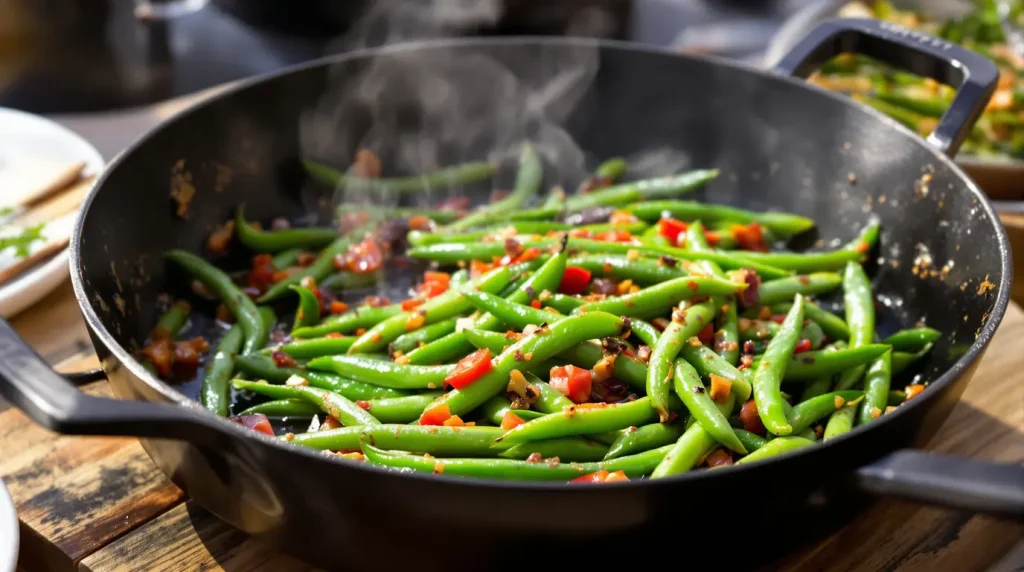 Mieux que la cuisson à l'eau : les haricots verts ont nettement plus de goût quand on les cuisine comme ça