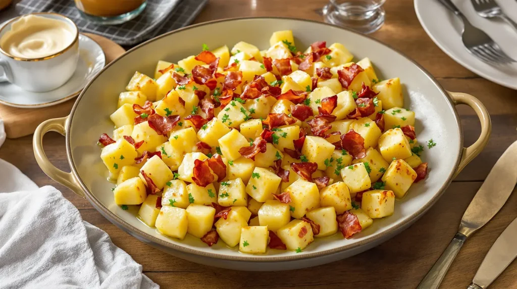 « On a tous reposé nos fourchettes au même moment » : cette salade de pommes de terre tiède et irrésistible a mis K.O. mon gratin du dimanche
