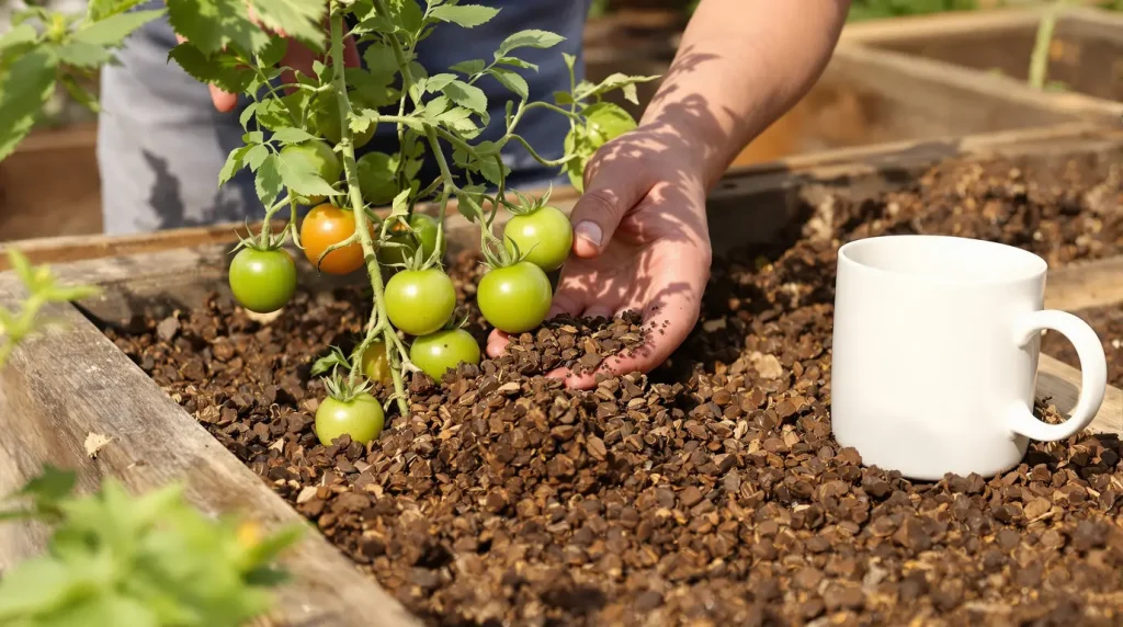 Peu de jardiniers utilisent le marc de café en mai — et pourtant il aide vraiment les tomates