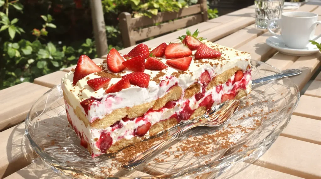 Tiramisu aux fraises : "depuis que j'ai essayé cette recette légère sans mascarpone, je ne fais plus que ça"
