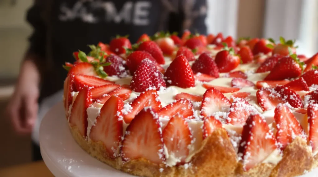 « Tu l'as acheté en pâtisserie ? » : non, ce fraisier spectaculaire renferme une crème facile qui le rend aussi bon que celui en vitrine !