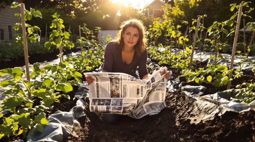 Utiliser du papier journal comme paillage de fortune au jardin : bonne ou mauvaise idée ?